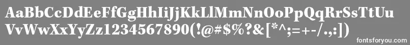 KeplerstdBlackscncapt Font – White Fonts on Gray Background