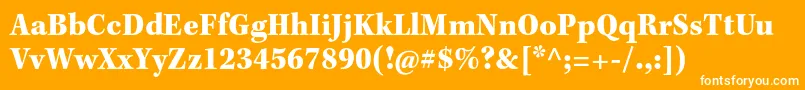 KeplerstdBlackscncapt Font – White Fonts on Orange Background