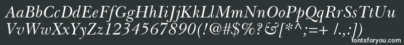 BaskervilleCyrillicInclined Font – White Fonts
