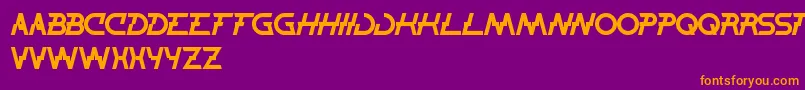 ThunderJagger Font – Orange Fonts on Purple Background