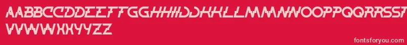 ThunderJagger Font – Pink Fonts on Red Background