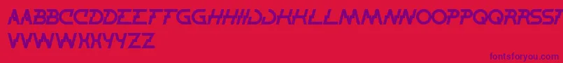 ThunderJagger Font – Purple Fonts on Red Background