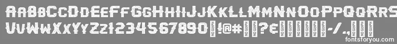 OliviaspursAlternate Font – White Fonts on Gray Background