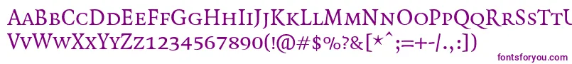 QuadraatSmallcaps Font – Purple Fonts on White Background
