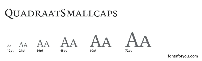 QuadraatSmallcaps Font Sizes