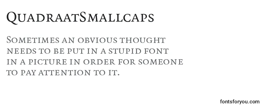 QuadraatSmallcaps Font