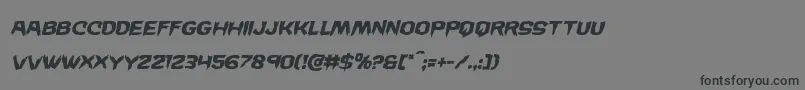 Wickermanital Font – Black Fonts on Gray Background