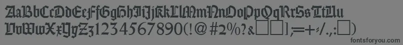fuente GothicRegularDb – Fuentes Negras Sobre Fondo Gris