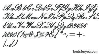 WindemerescriptsskBold font – letter Fonts