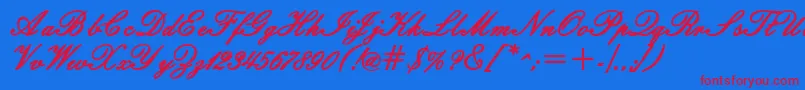 fuente WindemerescriptsskBold – Fuentes Rojas Sobre Fondo Azul