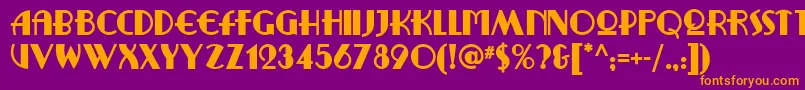 fuente Ritzyremixnf – Fuentes Naranjas Sobre Fondo Morado