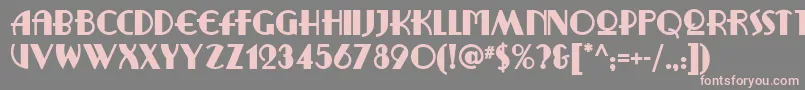 Ritzyremixnf Font – Pink Fonts on Gray Background