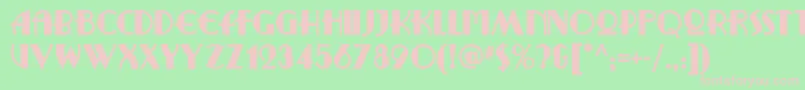 Ritzyremixnf Font – Pink Fonts on Green Background