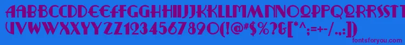 fuente Ritzyremixnf – Fuentes Moradas Sobre Fondo Azul