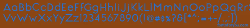 SignoriaBold Font – Blue Fonts on Brown Background