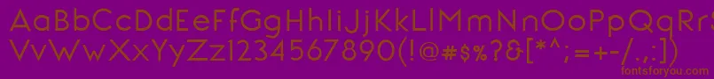SignoriaBold Font – Brown Fonts on Purple Background