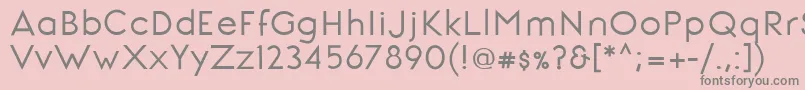 SignoriaBold Font – Gray Fonts on Pink Background