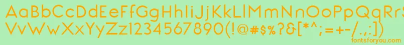 SignoriaBold Font – Orange Fonts on Green Background