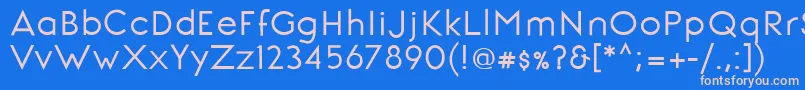SignoriaBold Font – Pink Fonts on Blue Background