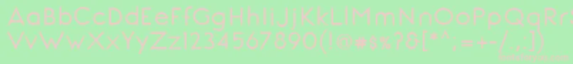 SignoriaBold Font – Pink Fonts on Green Background