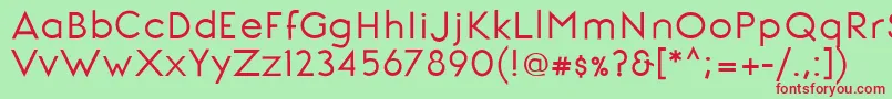 SignoriaBold Font – Red Fonts on Green Background