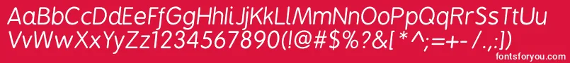 fuente Bpreplayitalics – Fuentes Blancas Sobre Fondo Rojo