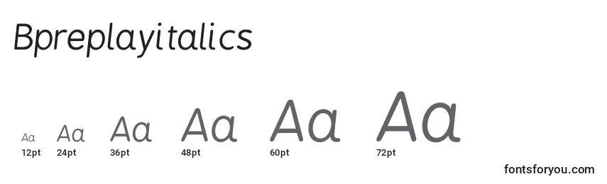 Bpreplayitalics Font Sizes