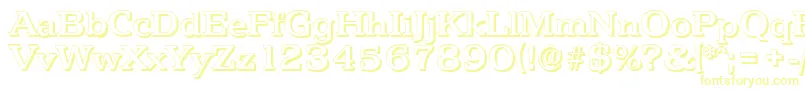 PenthouseshadowMediumRegular Font – Yellow Fonts