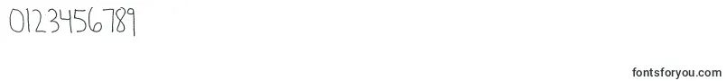 ShabbyBallPoint Font – Fonts for Numbers and Digits