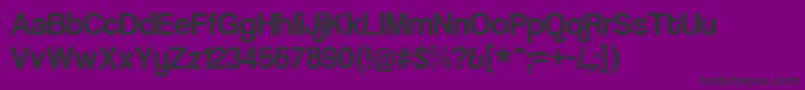 Шрифт CoolveticaRg – чёрные шрифты на фиолетовом фоне
