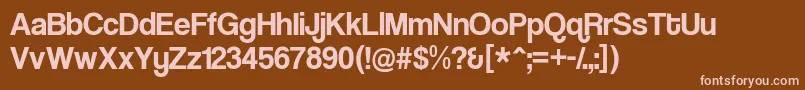 Шрифт CoolveticaRg – розовые шрифты на коричневом фоне