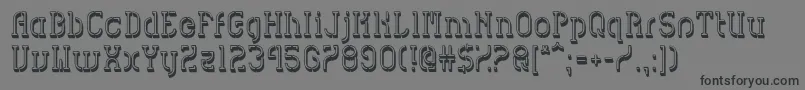 フォントHvdSpencilsBlock – 黒い文字の灰色の背景