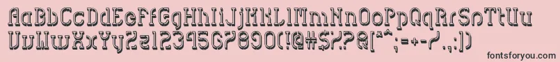 HvdSpencilsBlock Font – Black Fonts on Pink Background