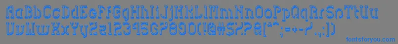 HvdSpencilsBlock Font – Blue Fonts on Gray Background