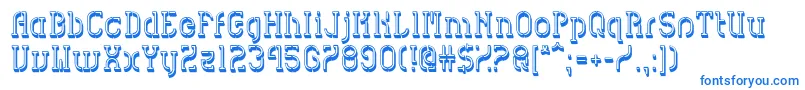 HvdSpencilsBlock Font – Blue Fonts on White Background