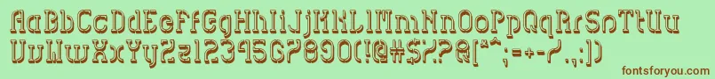 HvdSpencilsBlock Font – Brown Fonts on Green Background