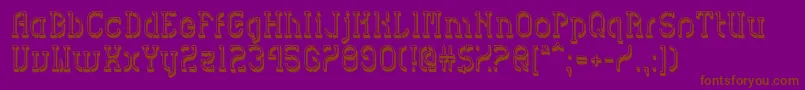 HvdSpencilsBlock Font – Brown Fonts on Purple Background