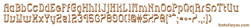 HvdSpencilsBlock Font – Brown Fonts on White Background