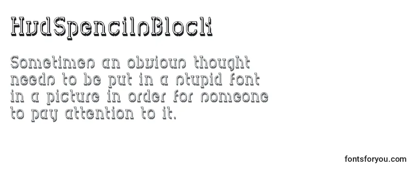 Review of the HvdSpencilsBlock Font