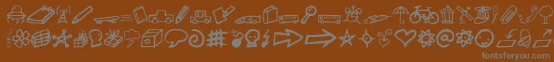 More about Lindkvist2 Font Lindkvist2 Font – Gray Fonts on Brown Background