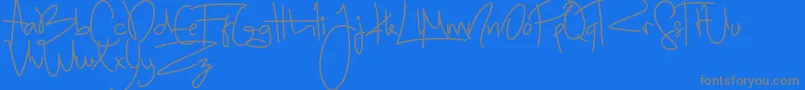 SugarCandy Font – Gray Fonts on Blue Background