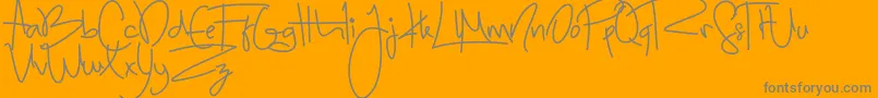 SugarCandy Font – Gray Fonts on Orange Background