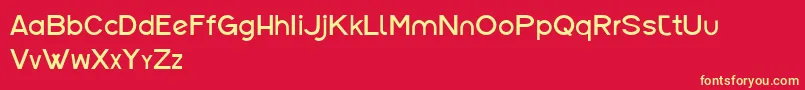 CfbaronrougeNormal Font – Yellow Fonts on Red Background