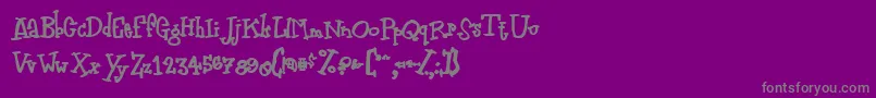 Police Zodiastic – polices grises sur fond violet