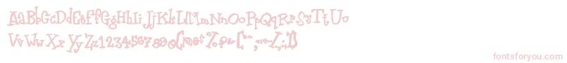Zodiastic Font – Pink Fonts on White Background