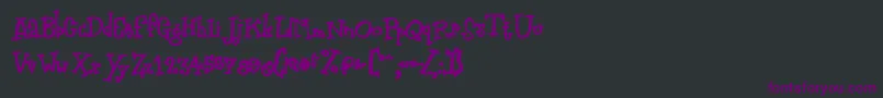 Zodiastic Font – Purple Fonts on Black Background