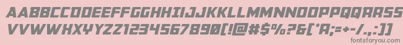 Buchananexpandital Font – Gray Fonts on Pink Background