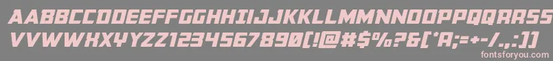 Buchananexpandital Font – Pink Fonts on Gray Background