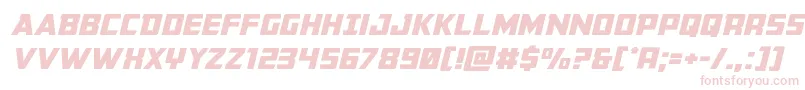 Buchananexpandital Font – Pink Fonts on White Background