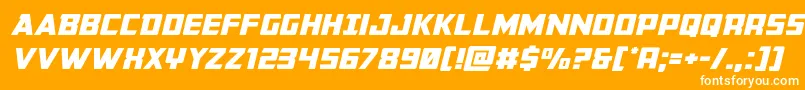 More about Buchananexpandital Font Buchananexpandital Font – White Fonts on Orange Background